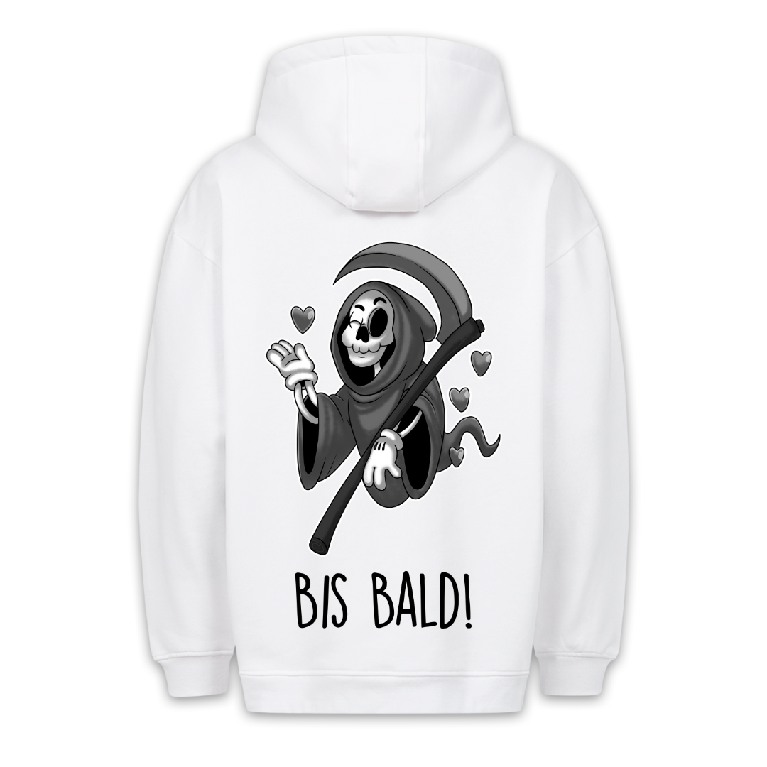 Bis Bald! Sensenmann - Hoodie Unisex Rückendruck