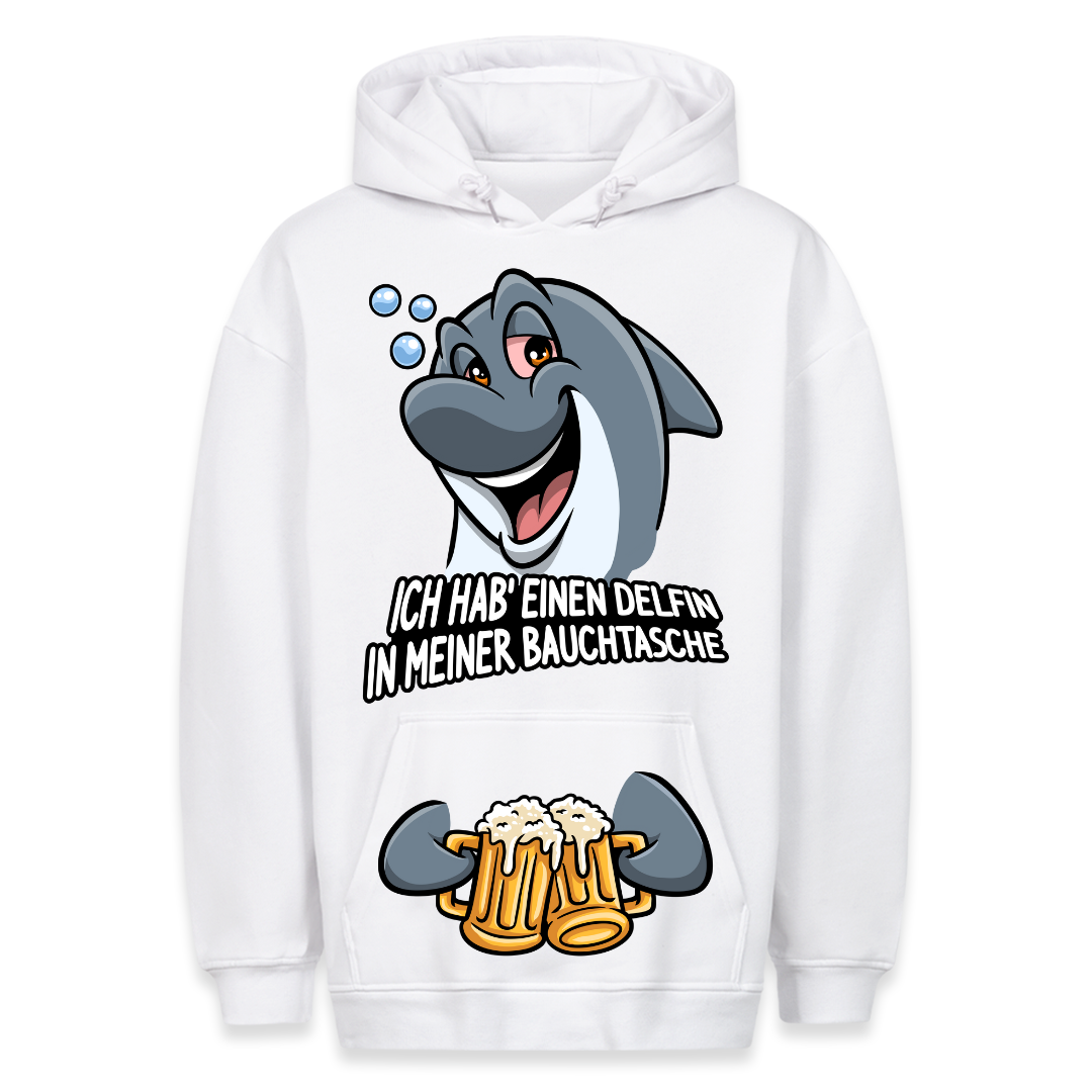 Delfin Bauchtasche - Hoodie Bauchtaschendruck