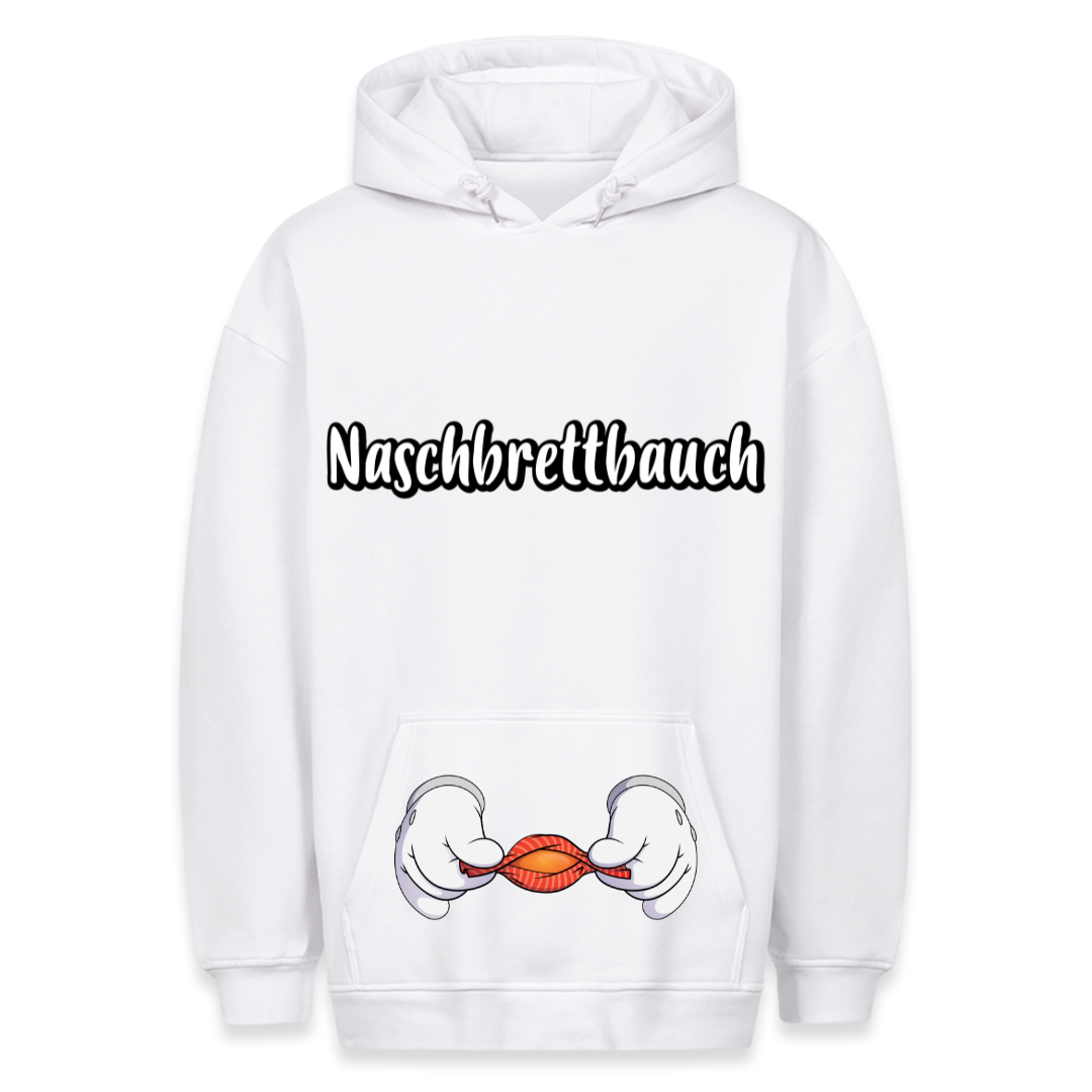 Naschbrettbauch - Hoodie Bauchtaschendruck