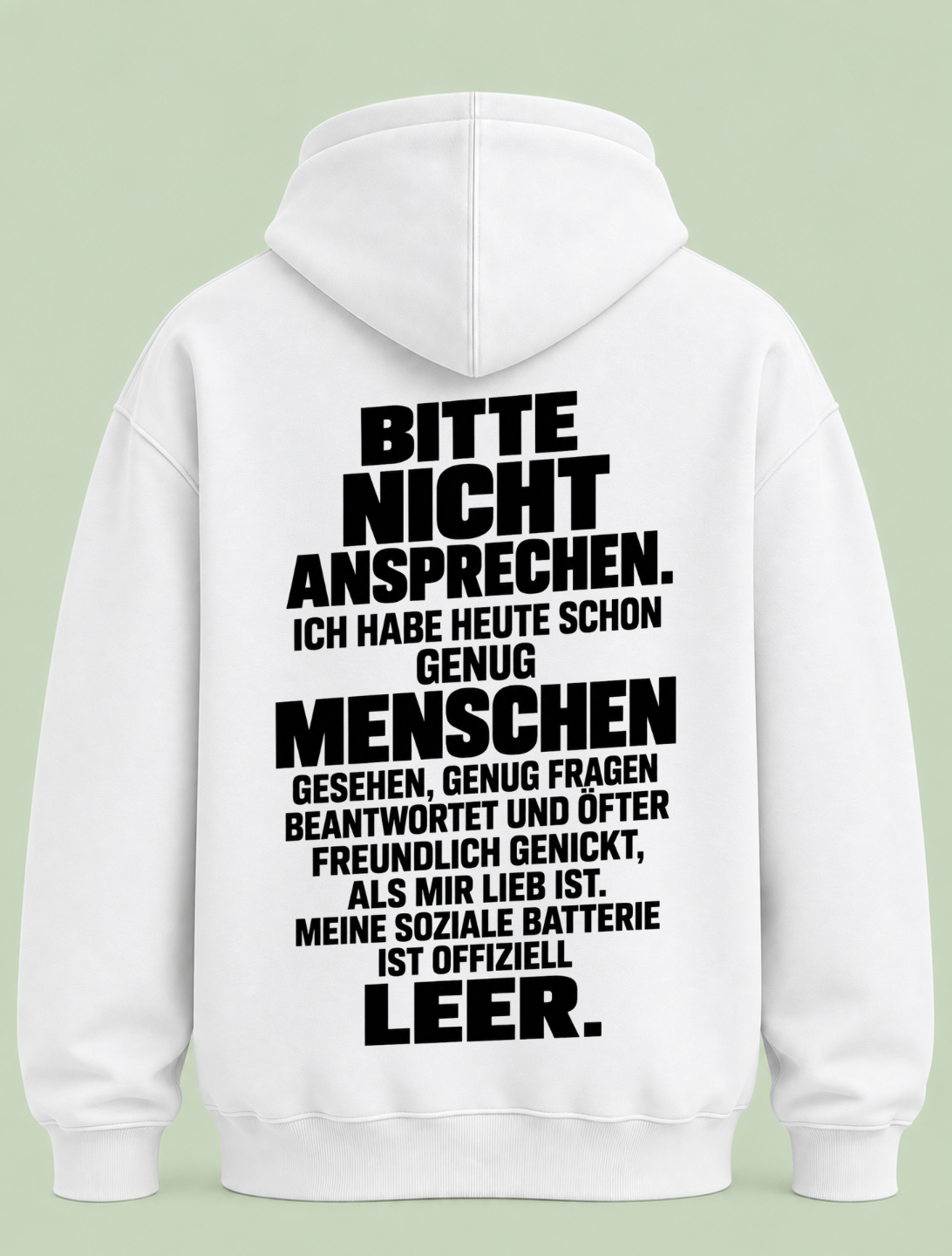 Meine Batterie - Hoodie Unisex Backprint