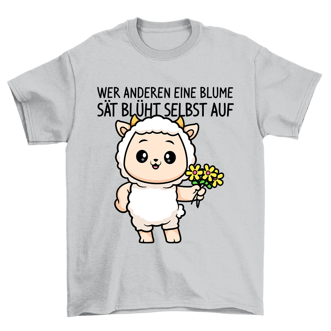 Blumen Schaf - Shirt Unisex