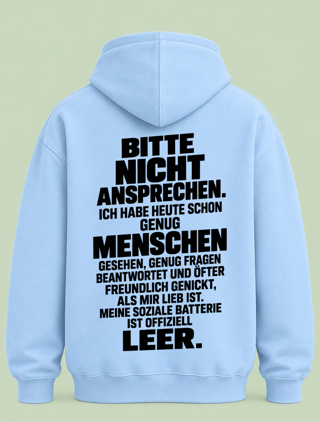 Meine Batterie - Hoodie Unisex Backprint