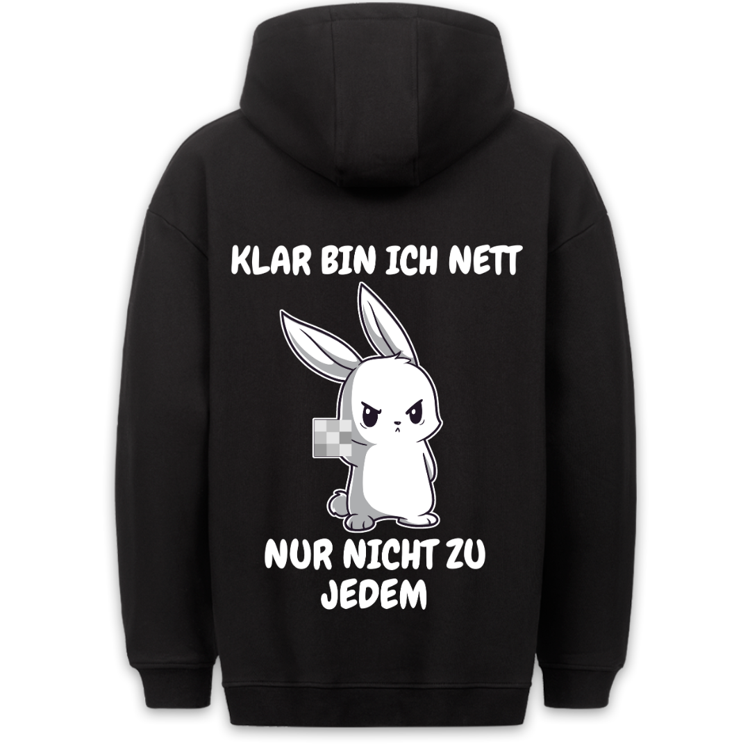 Nett Häschen - Hoodie Unisex Rückendruck