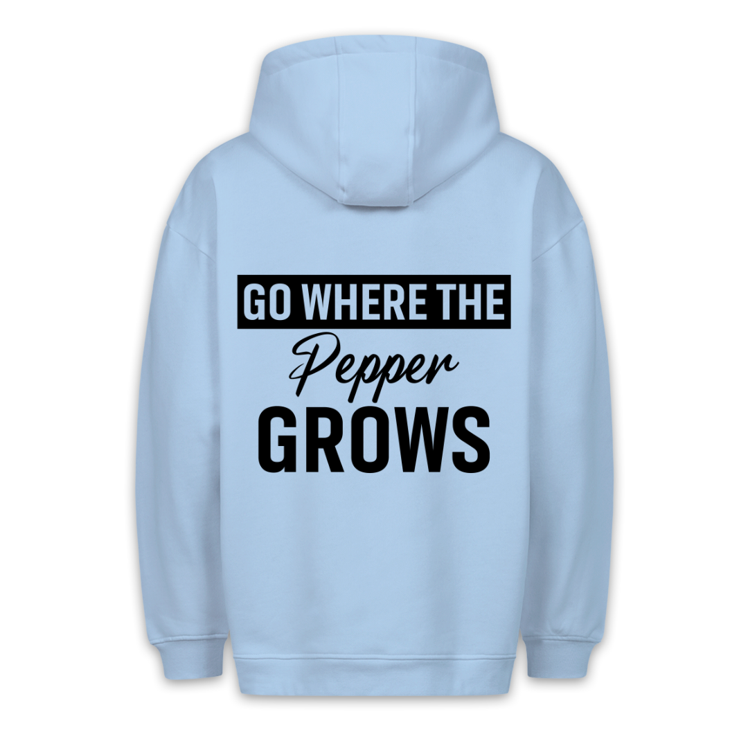 Where the Pepper grows - Hoodie Unisex Rückendruck