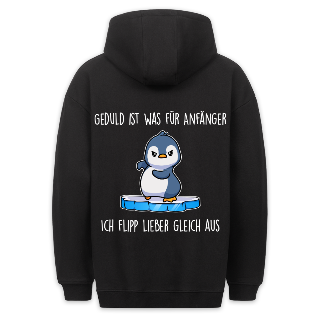 Geduld - Hoodie Unisex Rückendruck