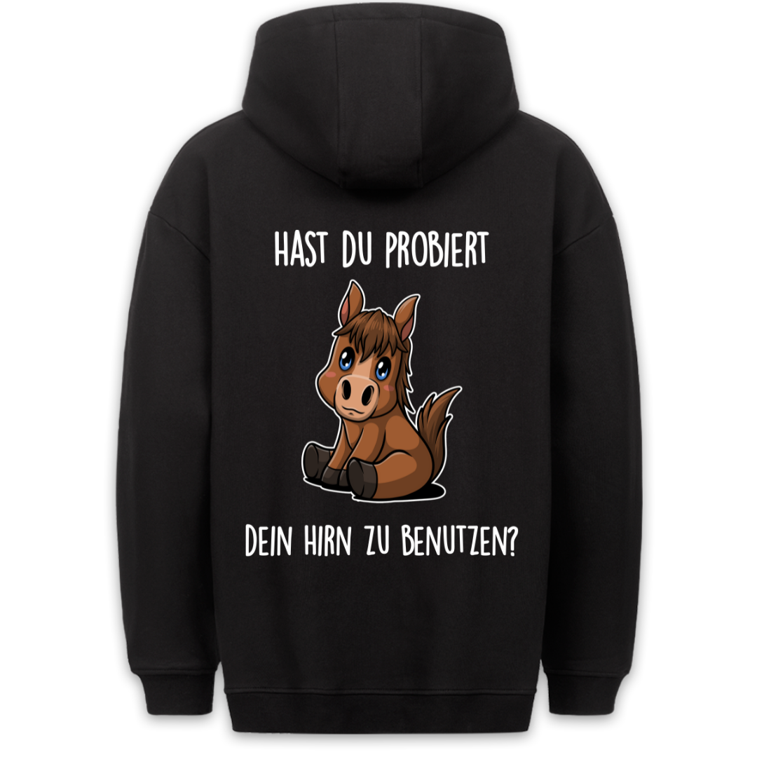 Hirn Pony - Hoodie Unisex Rückendruck