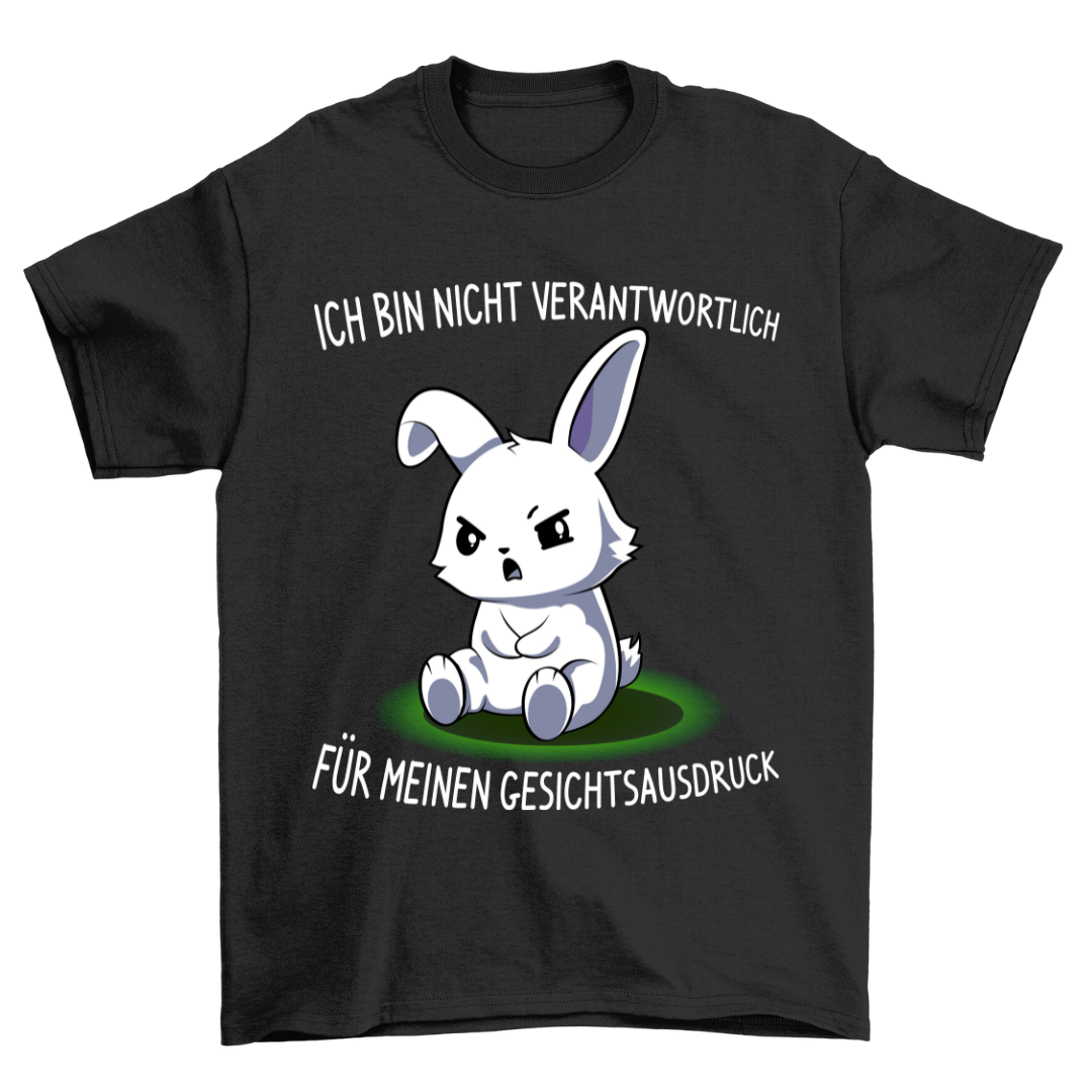 Gesichtsausdruck Hase - Shirt Unisex