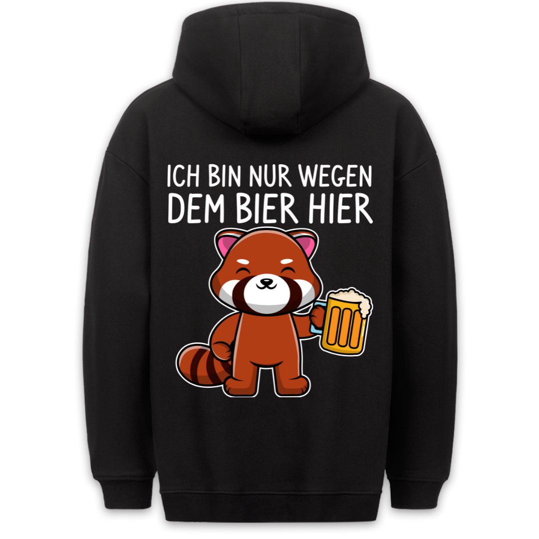 Bier Panda - Hoodie Unisex Rückendruck
