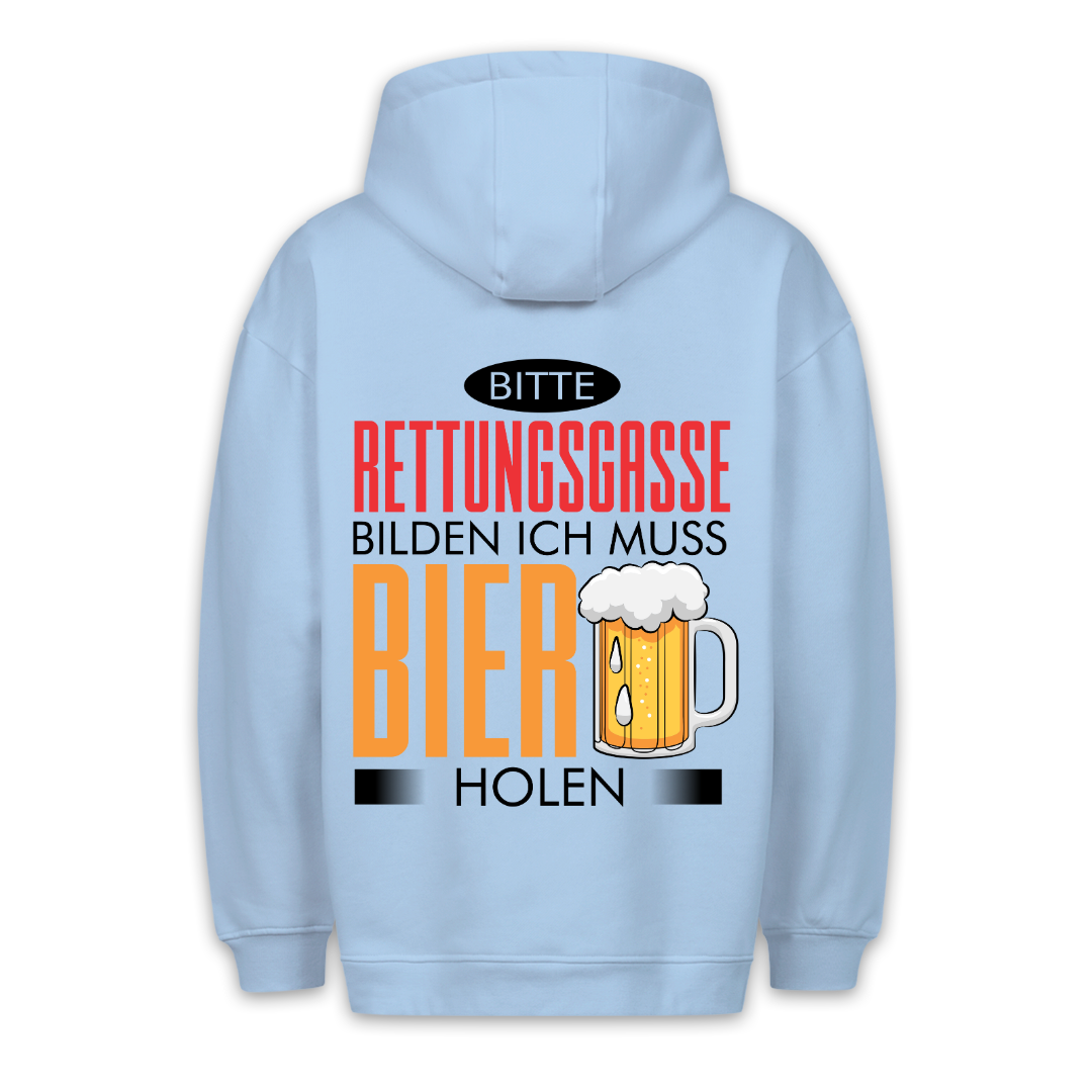 Rettungsgasse - Hoodie Unisex Rückendruck