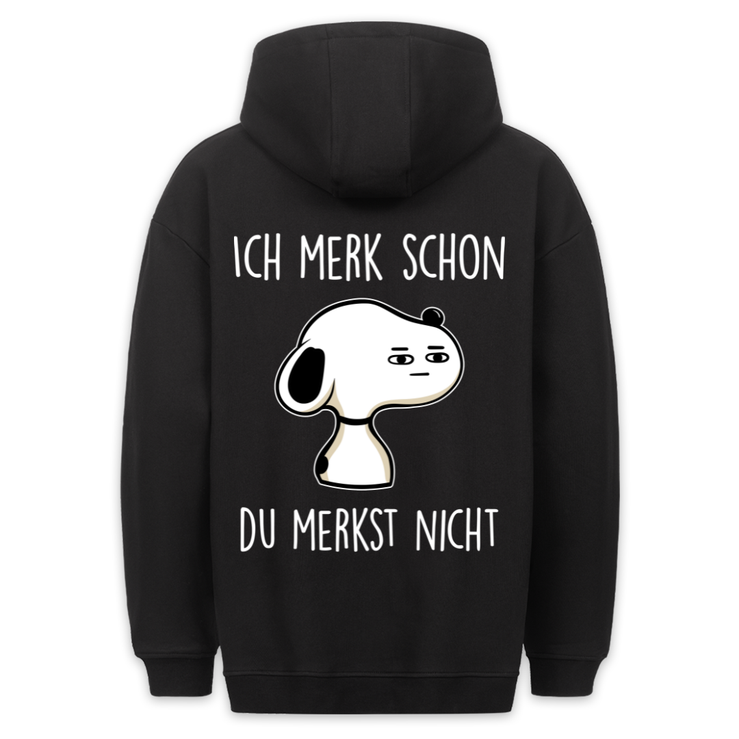 Merk schon - Hoodie Unisex Rückendruck