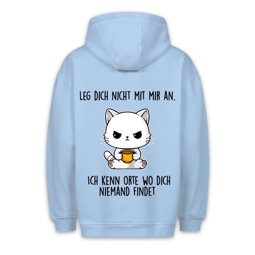 Niemand Findet Kätzchen - Hoodie Unisex Rückendruck