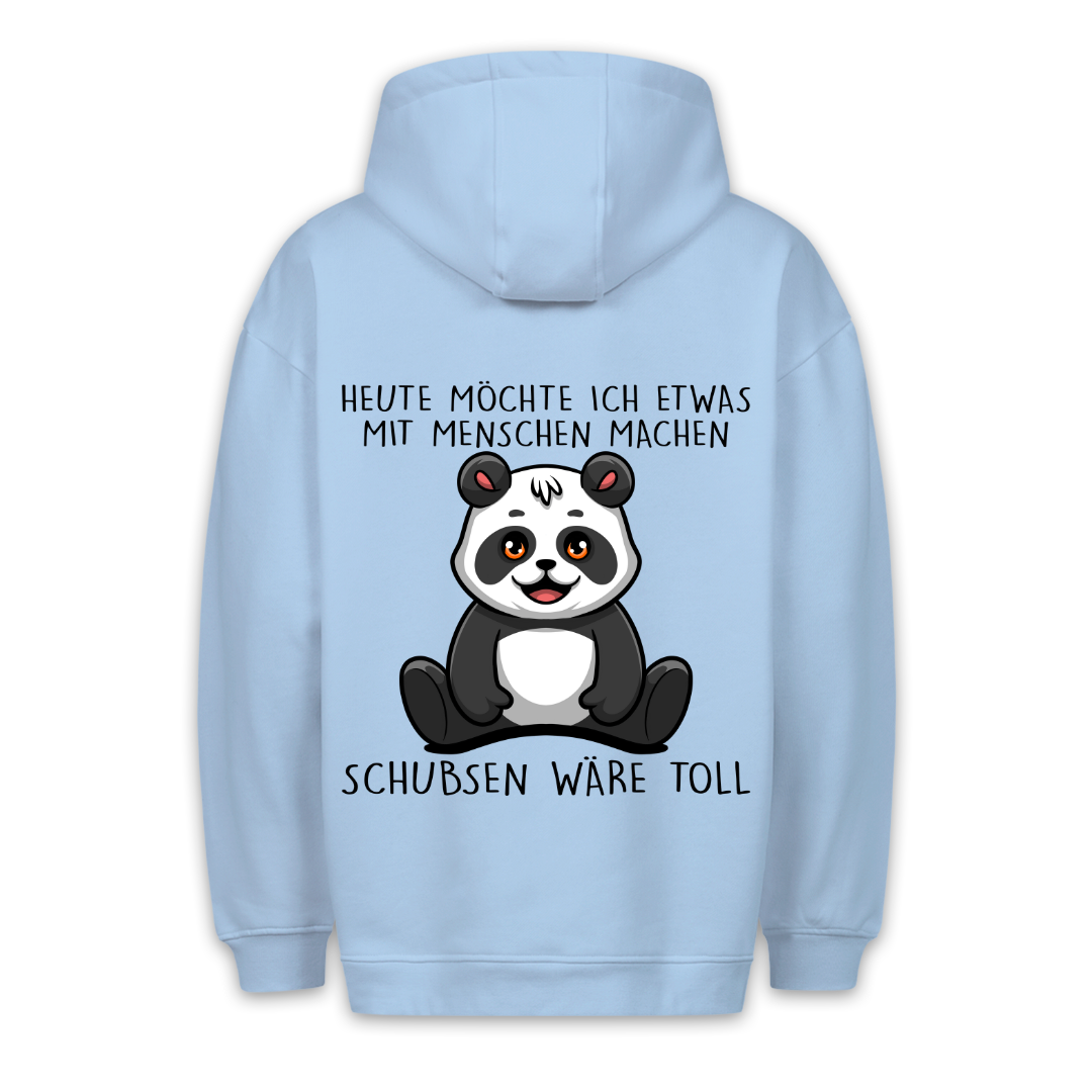 Schubsen Panda - Hoodie Unisex Rückendruck