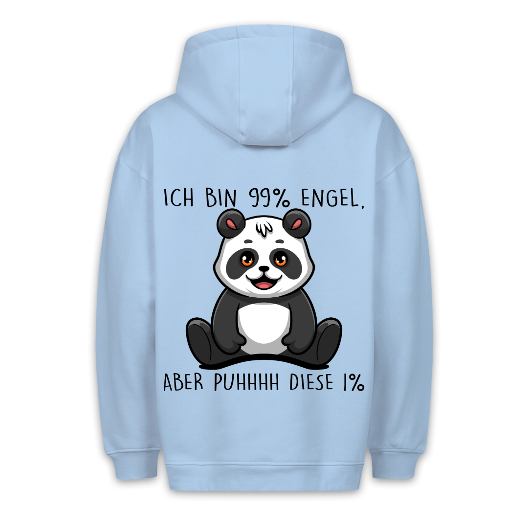 Engel Panda - Hoodie Unisex Rückendruck