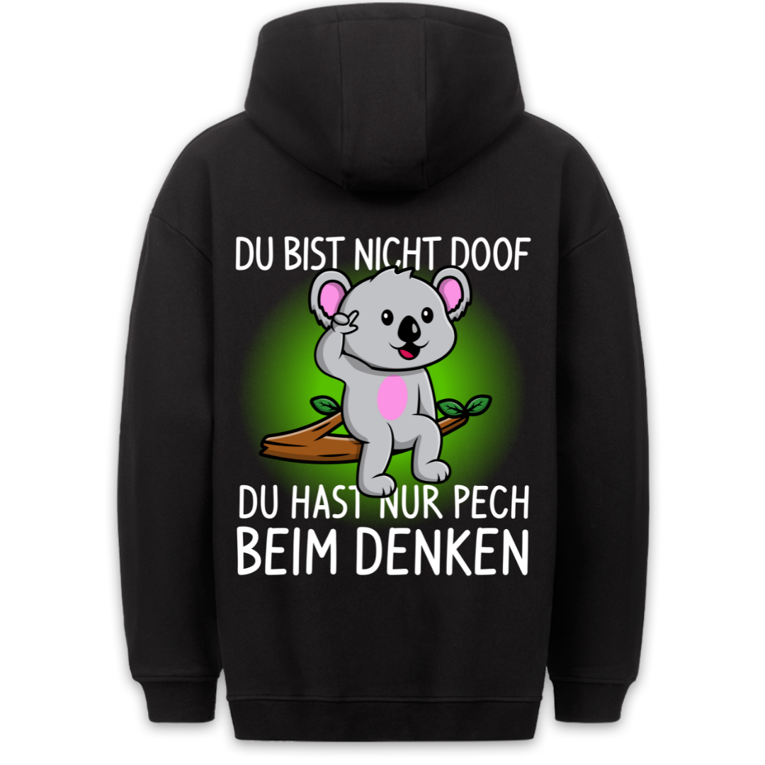 Doof Koala - Hoodie Unisex Rückendruck