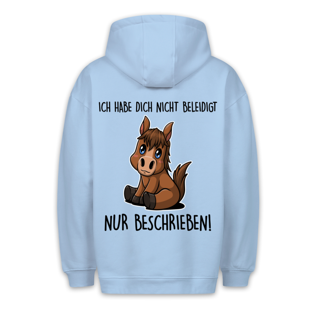 Beschrieben Pony - Hoodie Unisex Rückendruck