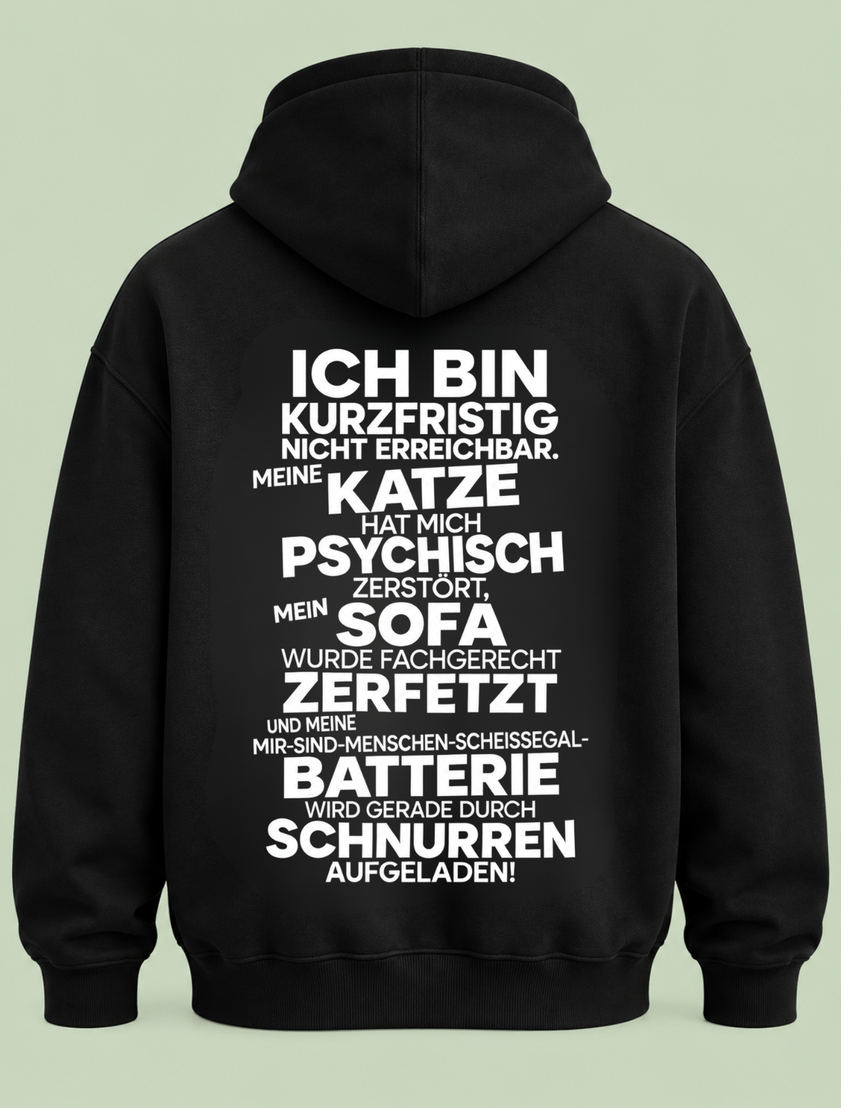 meine katze - Hoodie Unisex Backprint