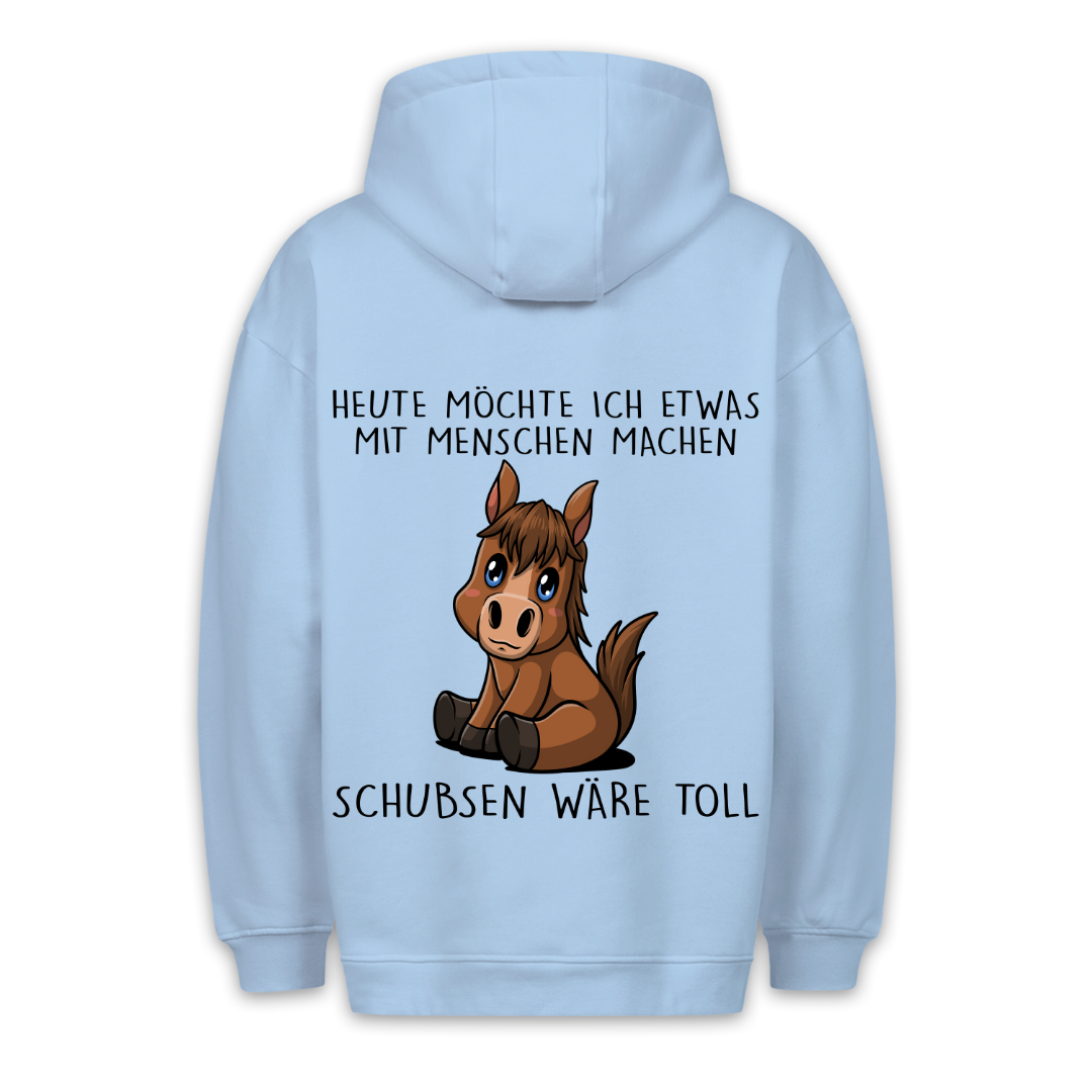 Schubsen Pony - Hoodie Unisex Rückendruck