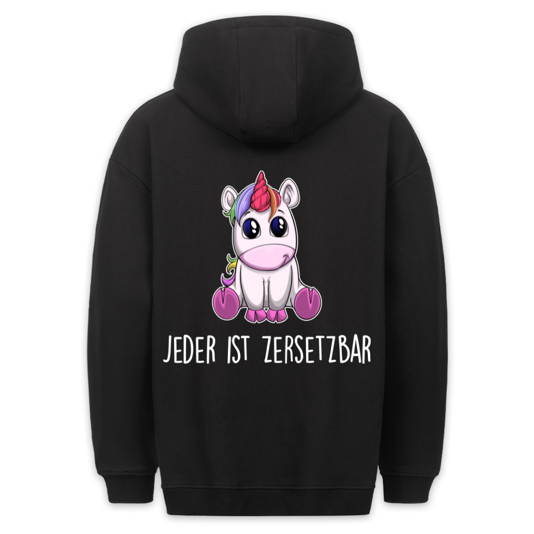 Zersetzbar - Hoodie Unisex Rückendruck