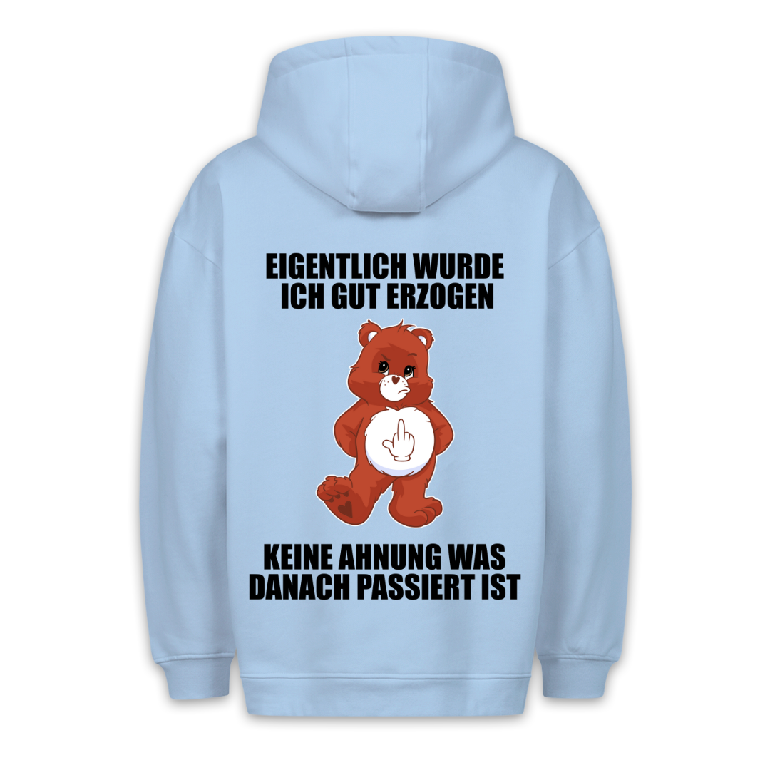Gut Erzogen Bär - Hoodie Unisex Rückendruck