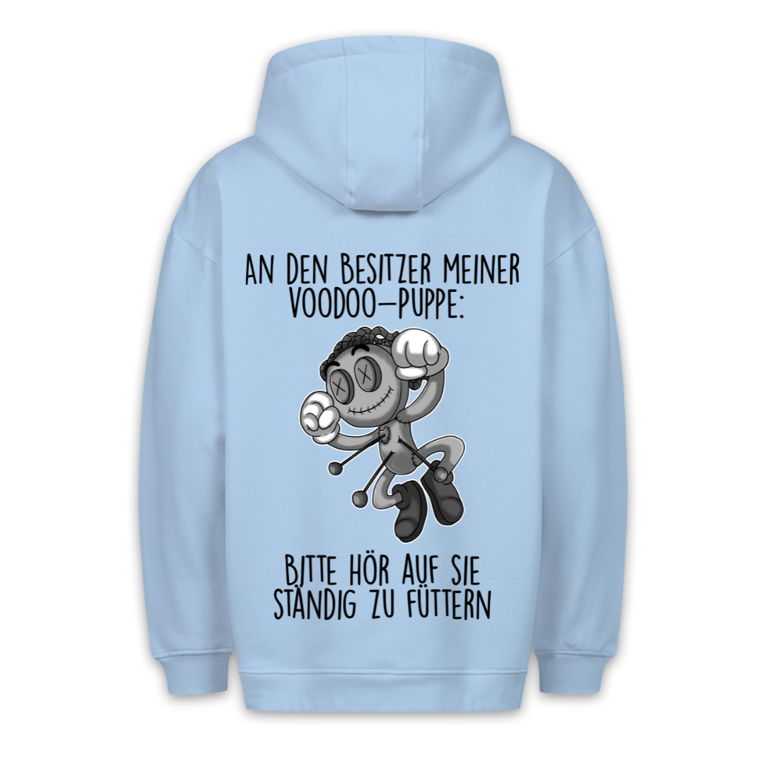 Füttern Puppe - Hoodie Unisex Rückendruck