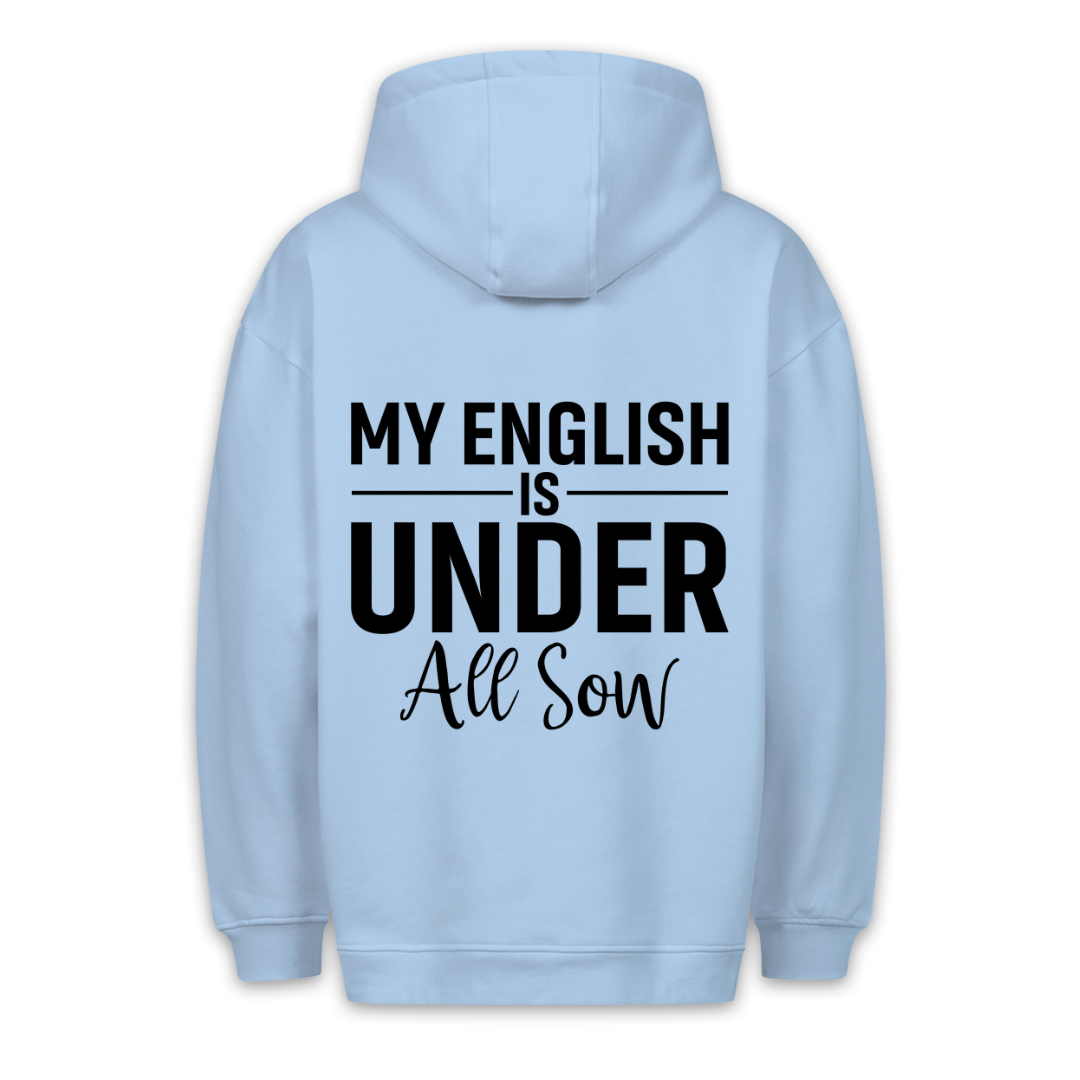 My English - Hoodie Unisex Rückendruck