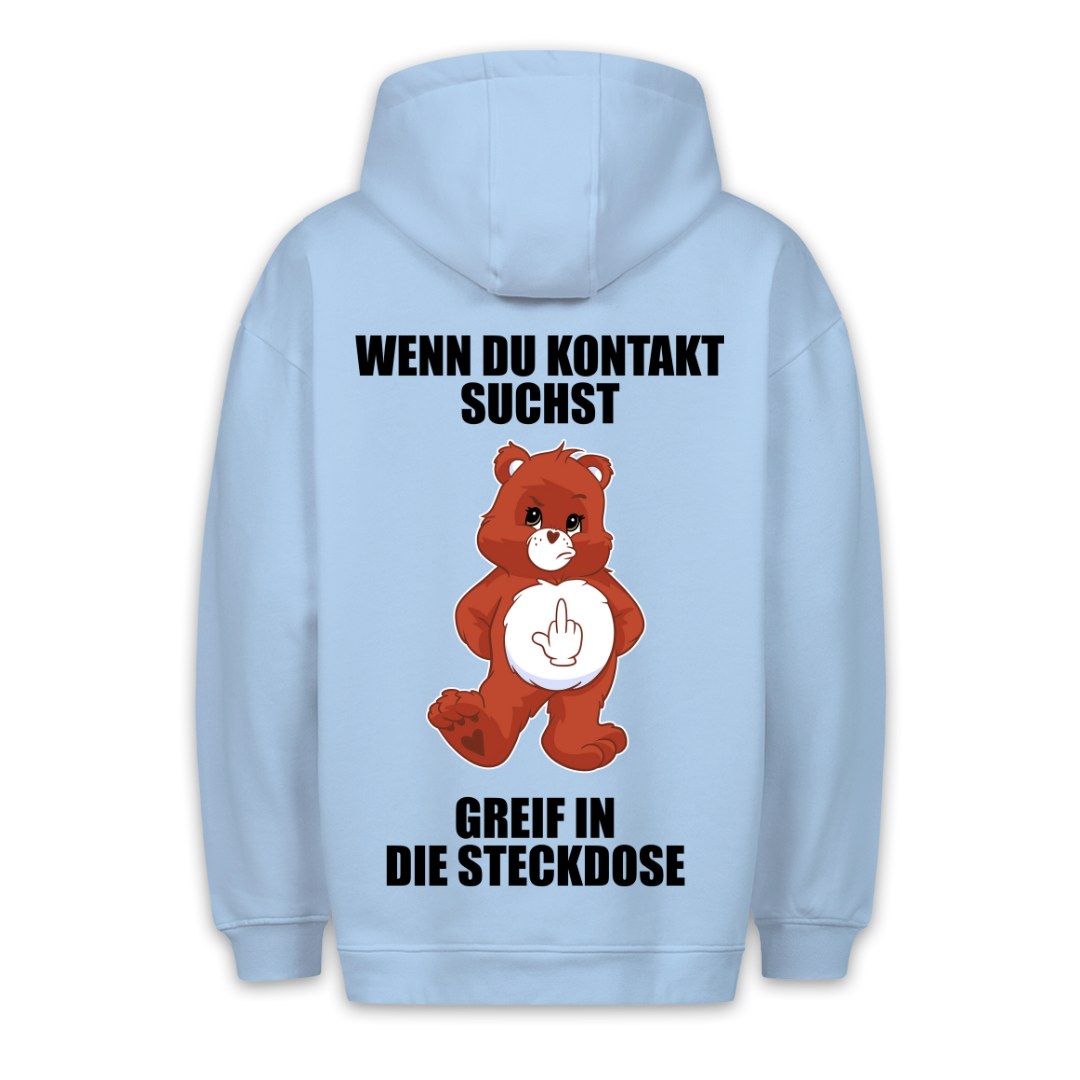 Kontakt Bär - Hoodie Unisex Rückendruck