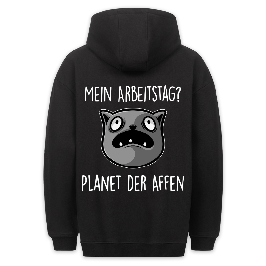 Arbeitstag - Hoodie Unisex Rückendruck