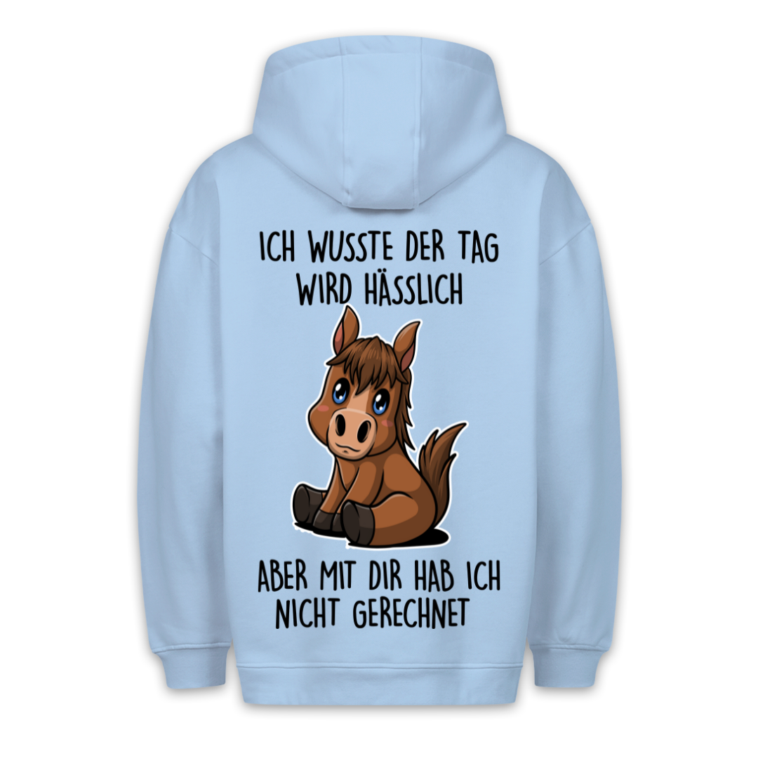 Nicht Gerechnet Pony - Hoodie Unisex Rückendruck