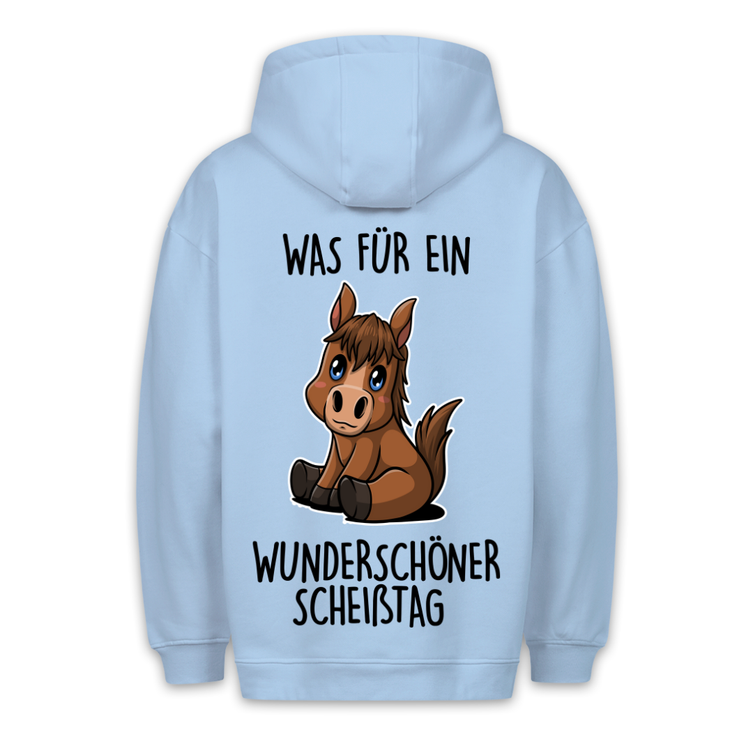 Scheißtage Pony - Hoodie Unisex Rückendruck