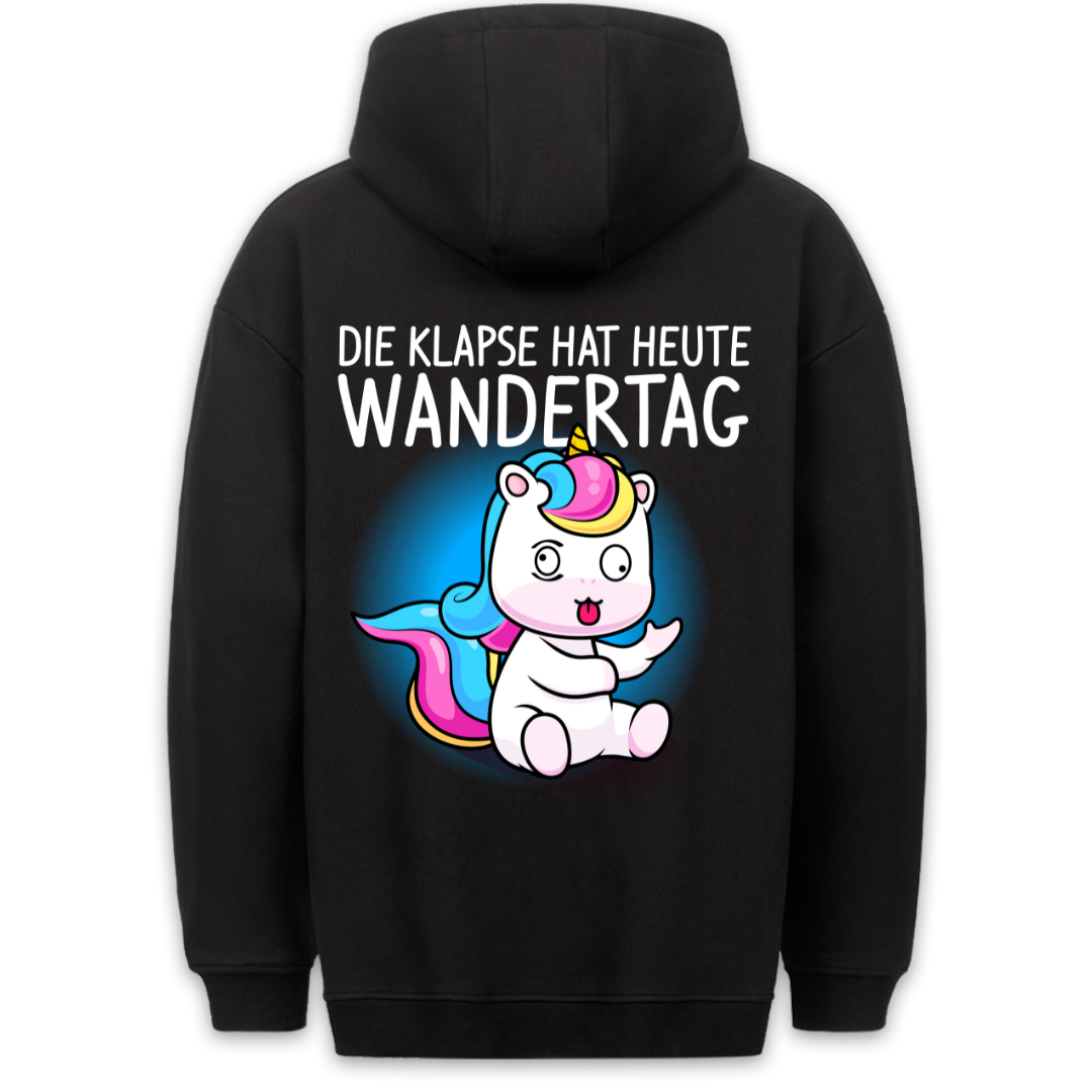 Wandertag Einhorn - Hoodie Unisex Rückendruck