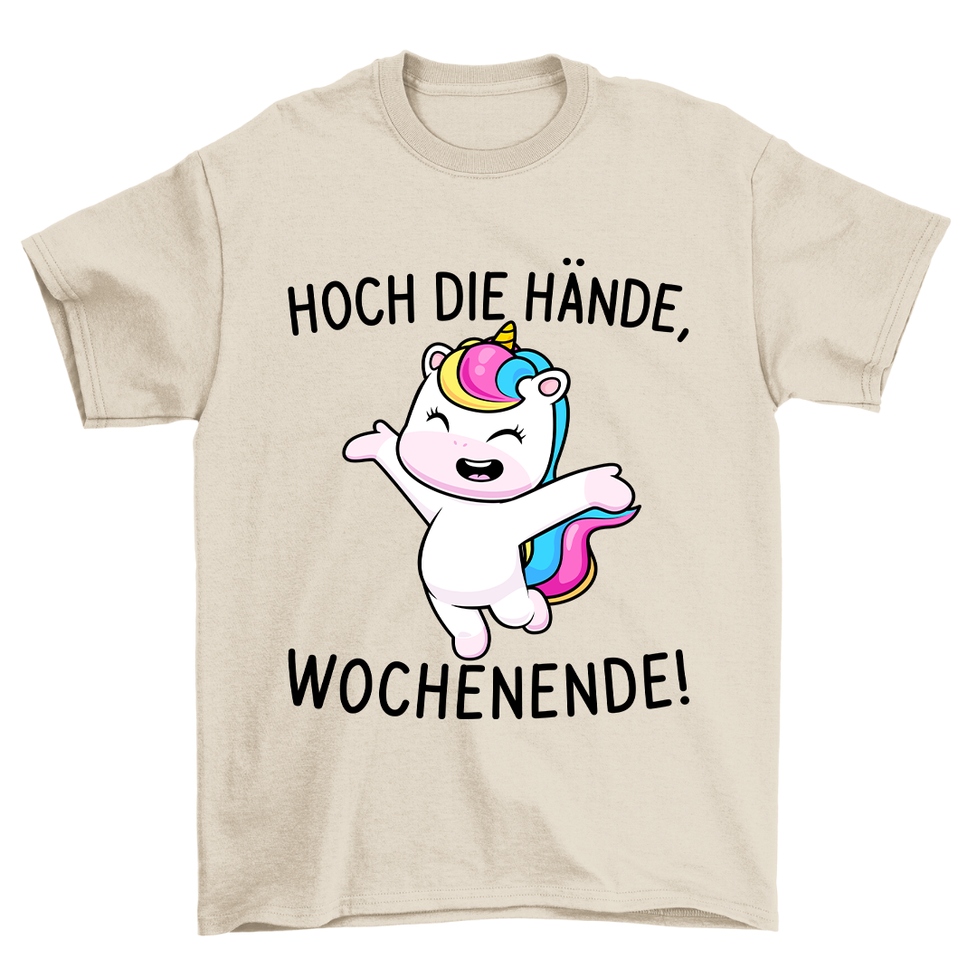 Wochenende Einhorn - Shirt Unisex