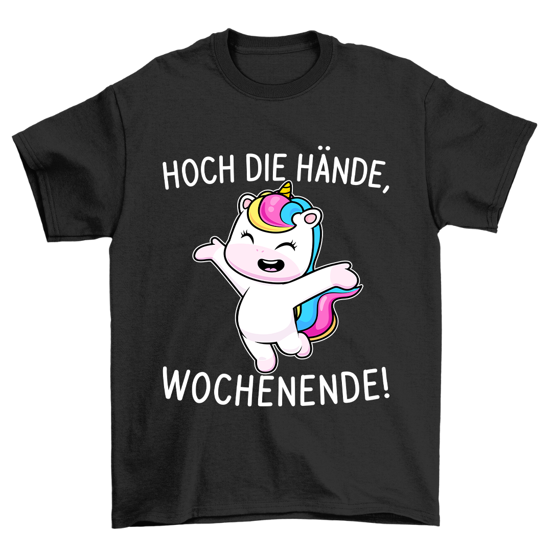 Wochenende Einhorn - Shirt Unisex