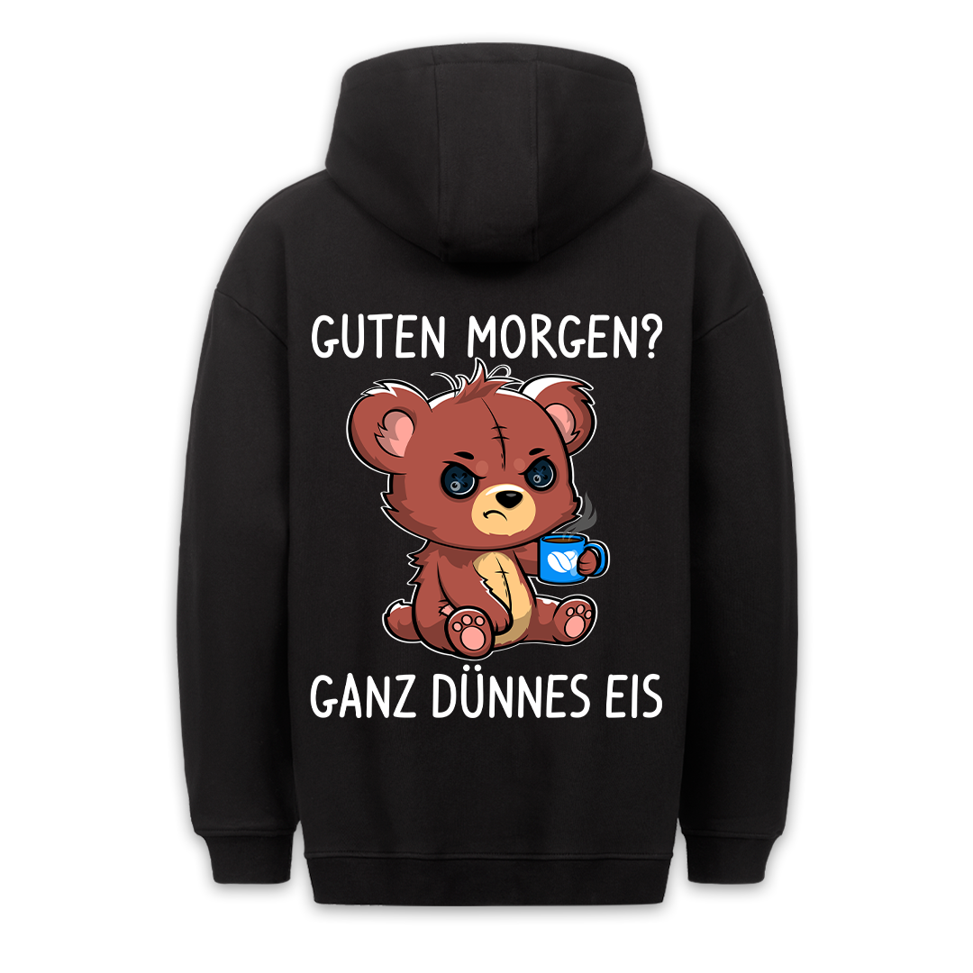 Dünnes Eis Teddy - Premium Hoodie Unisex Rückendruck