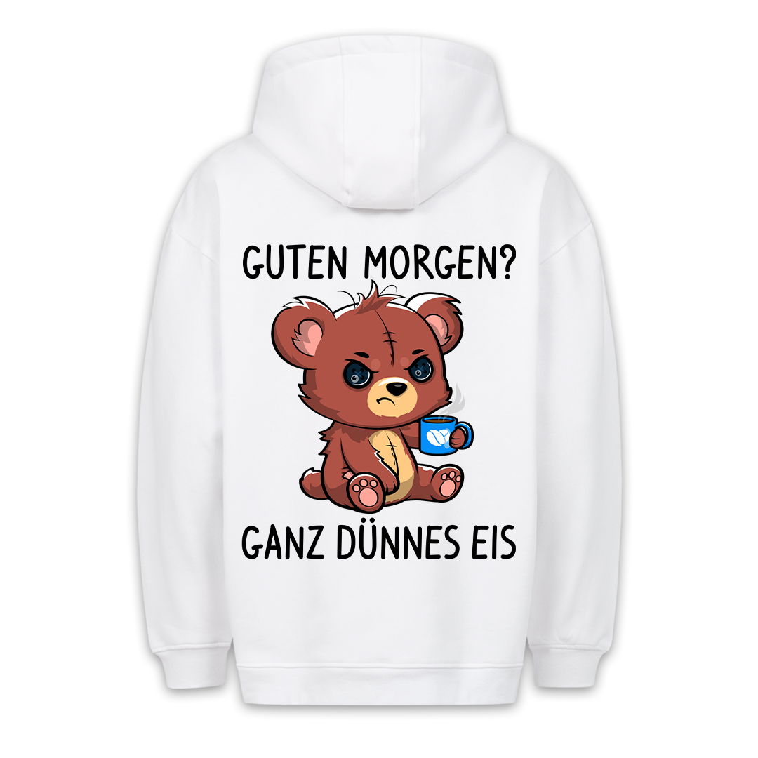 Dünnes Eis Teddy - Premium Hoodie Unisex Rückendruck