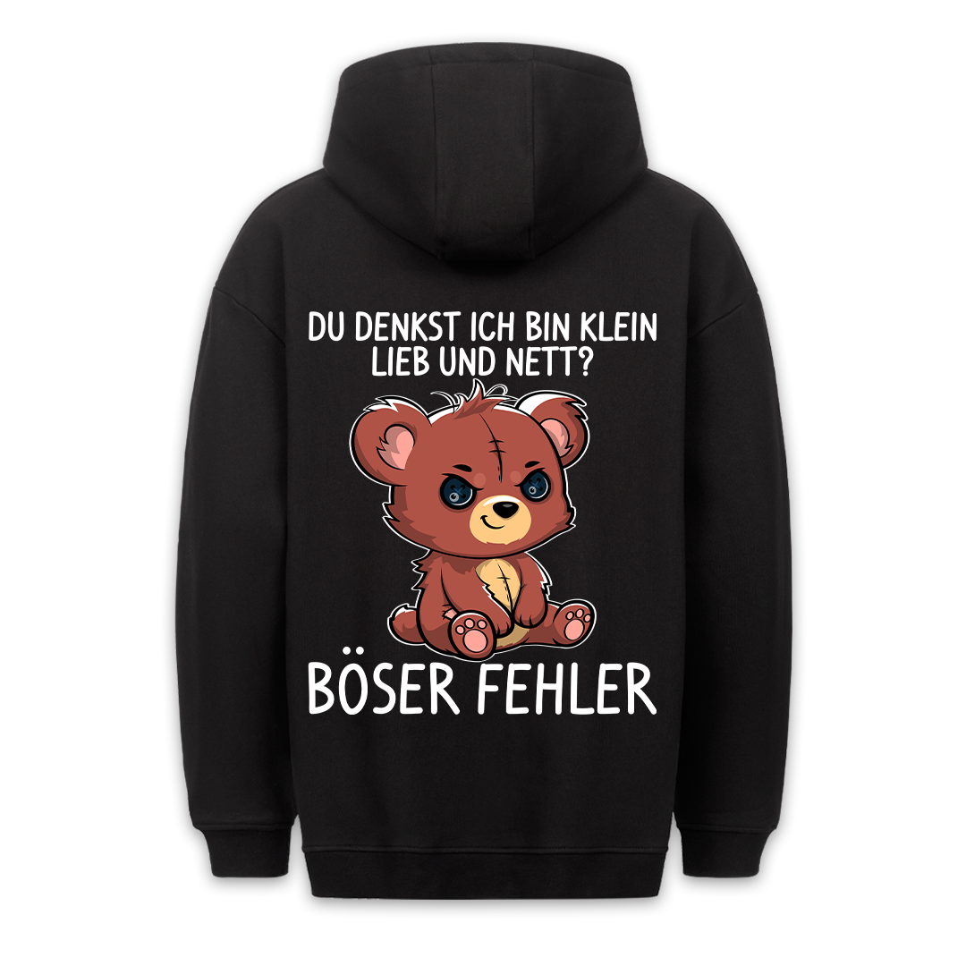 Böser Fehler Teddy - Premium Hoodie Unisex Rückendruck