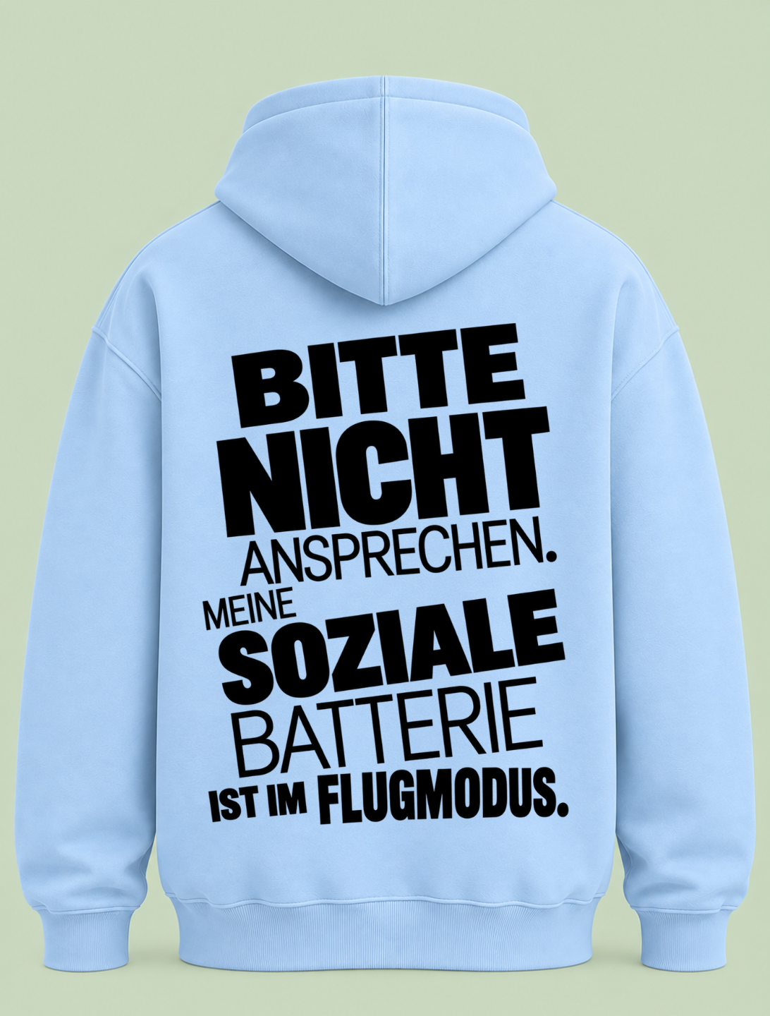 Nicht ansprechen - Hoodie Unisex Backprint
