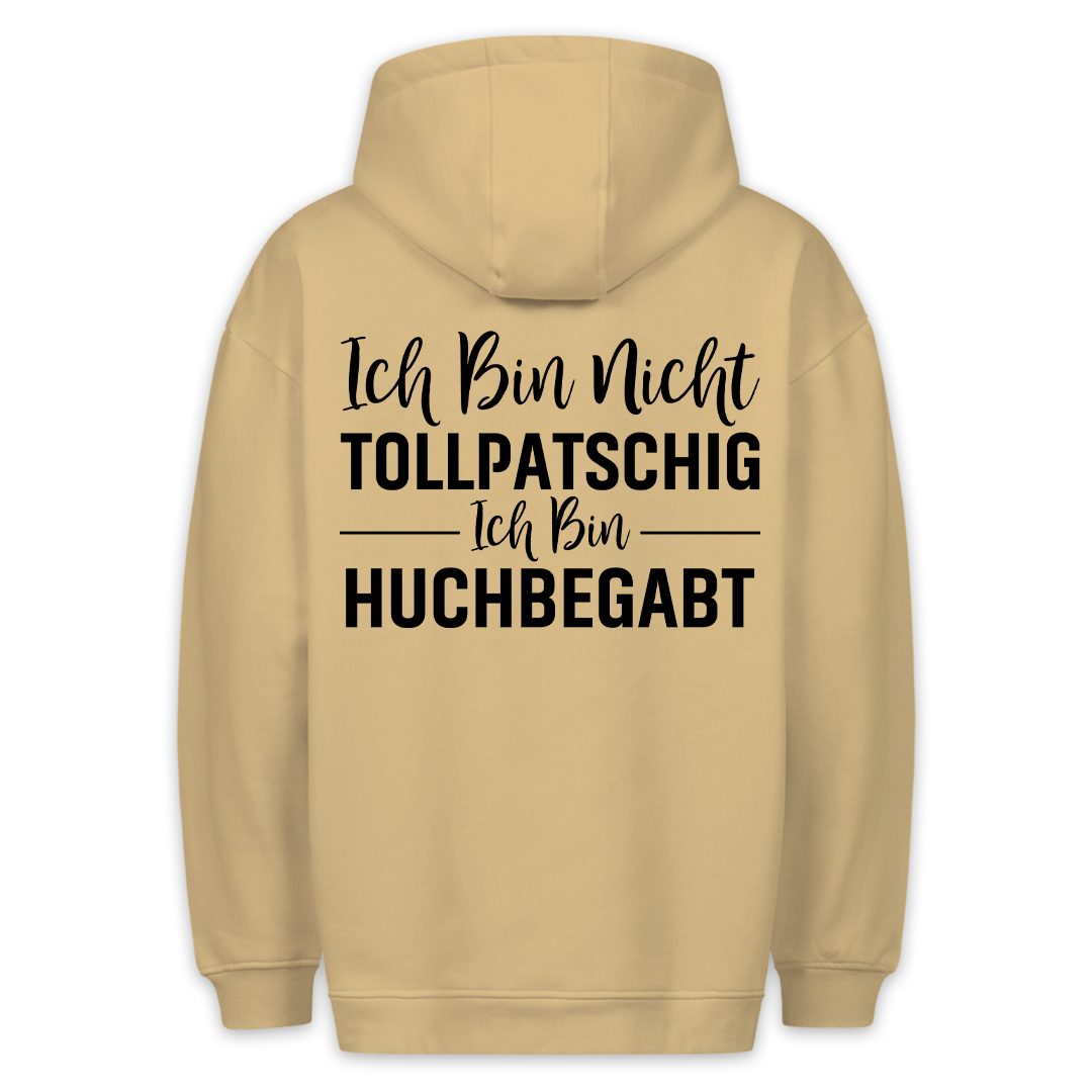 Huchbegabt - Hoodie Unisex Rückendruck