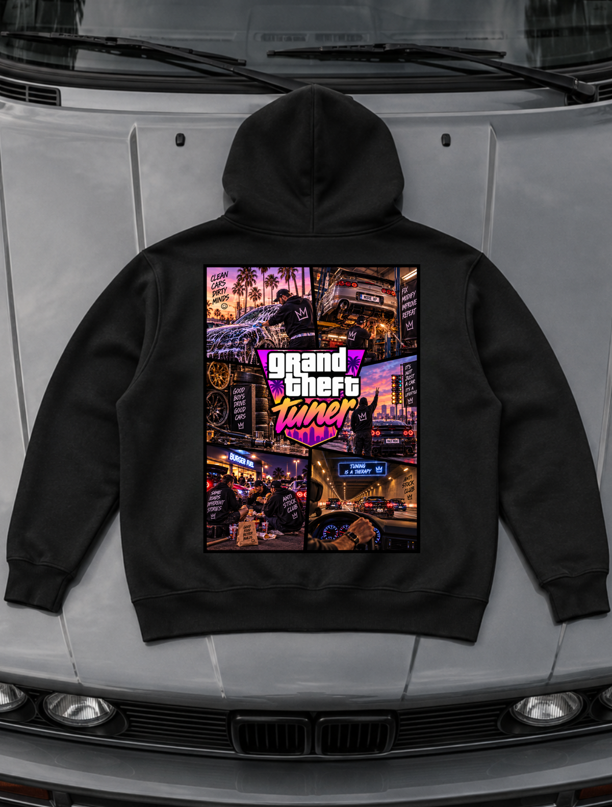grand theft tuner - Hoodie Unisex Backprint