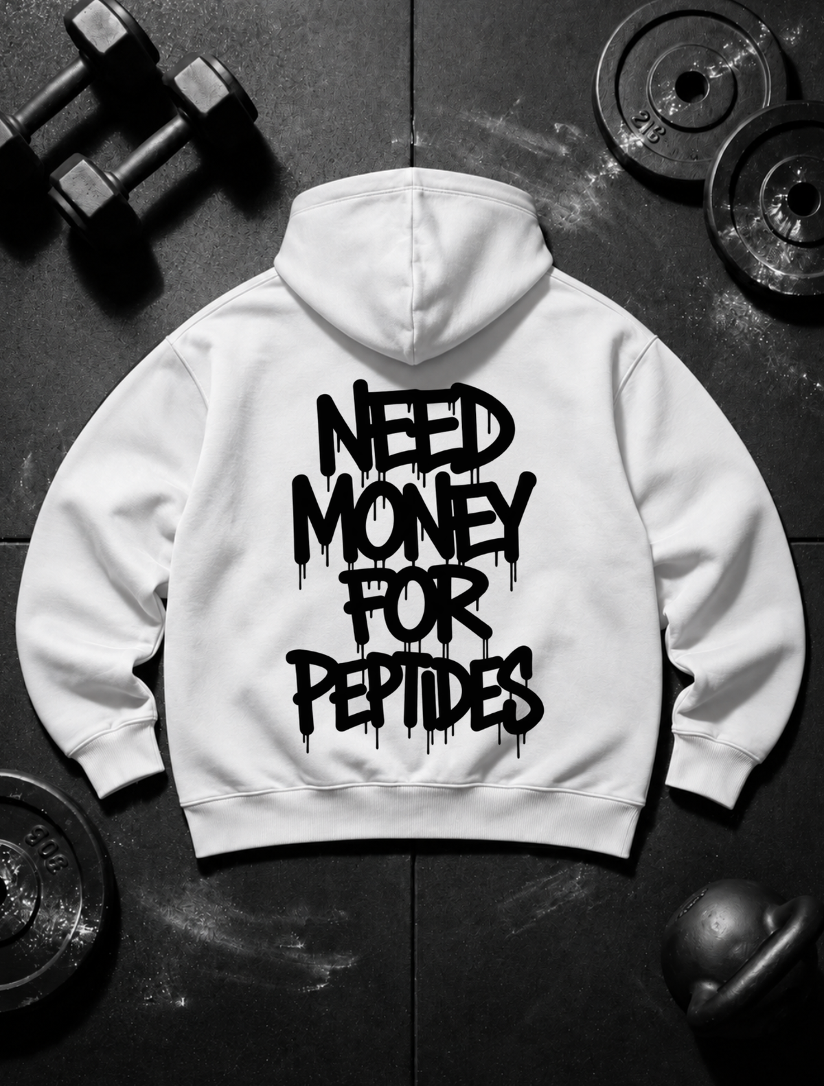 need money for peptides - Hoodie Unisex Backprint