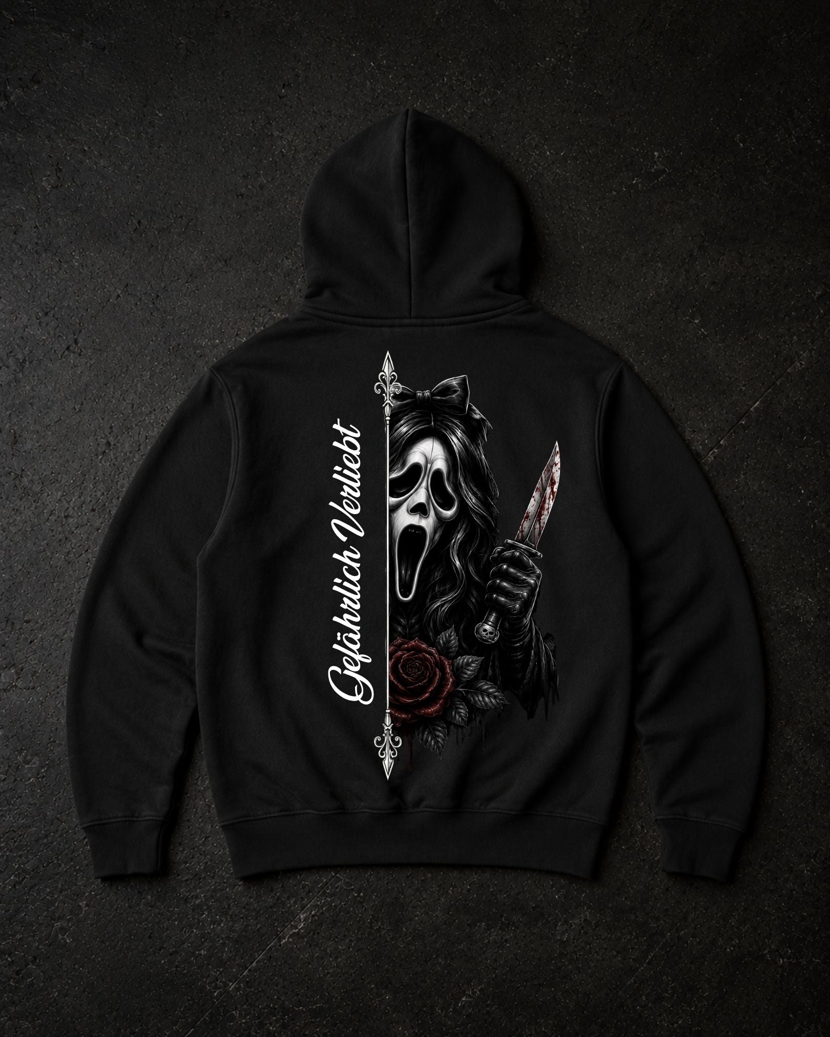 Gefährlich Verliebt Frau - Premium Hoodie Unisex Backprint ***