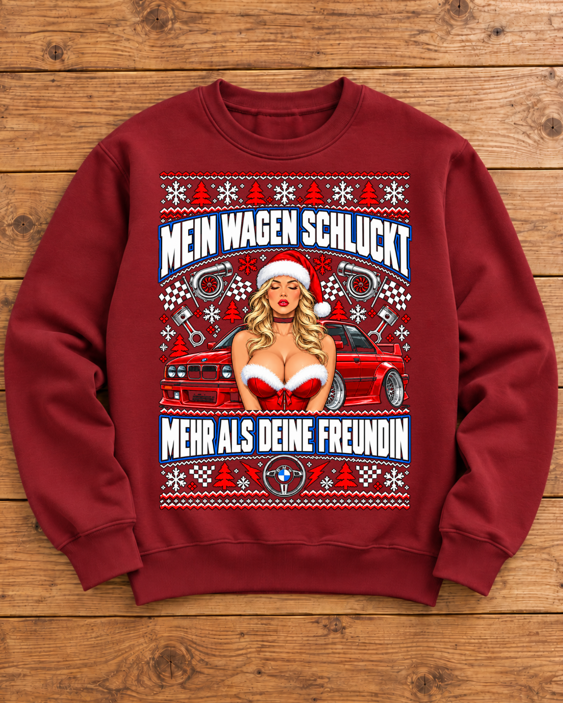 Wagen schluckt - Ugly Sweater