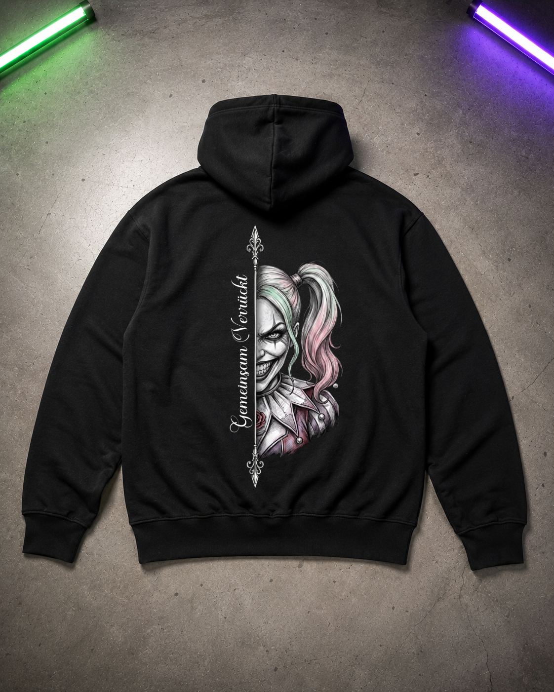 Gemeinsam Verrückt 1 - Hoodie Unisex Backprint***