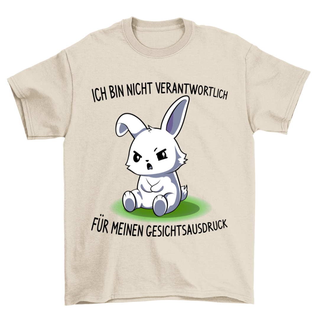 Gesichtsausdruck Hase - Shirt Unisex