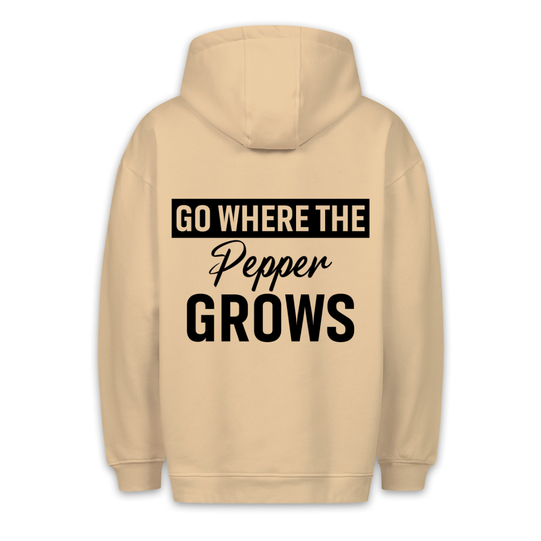 Where the Pepper grows - Hoodie Unisex Rückendruck