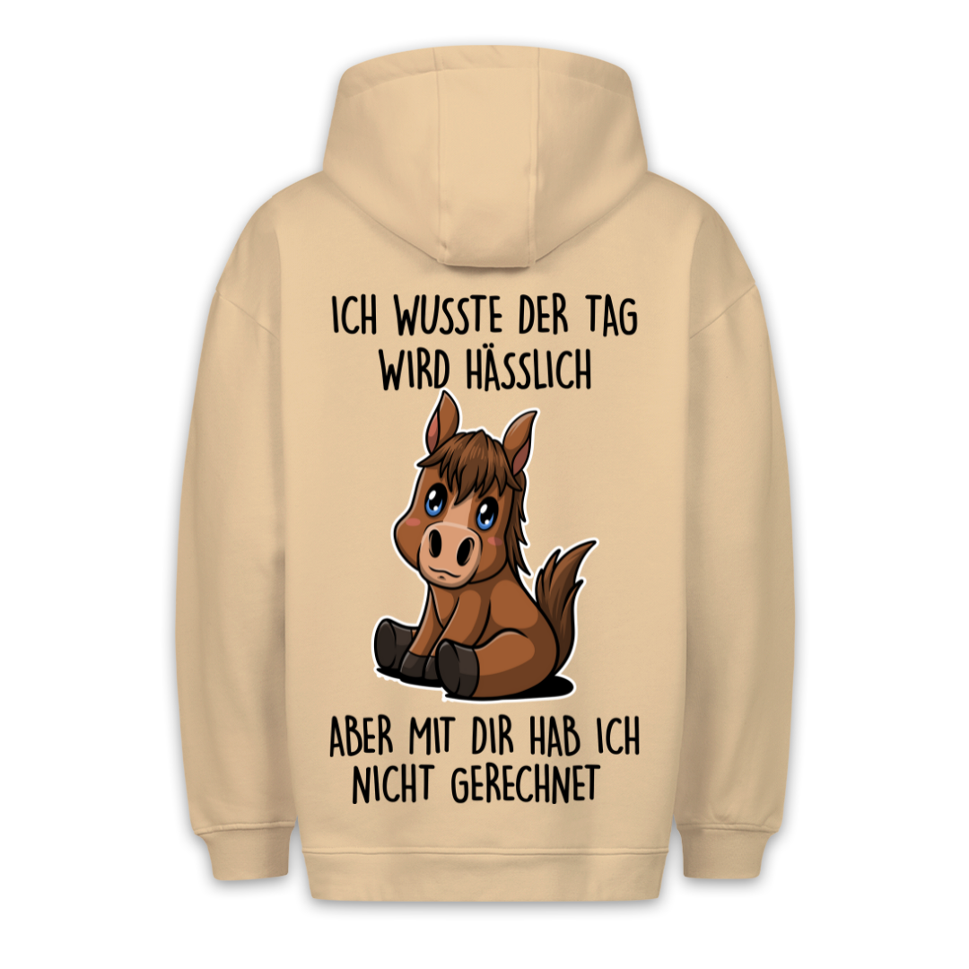 Nicht Gerechnet Pony - Hoodie Unisex Rückendruck