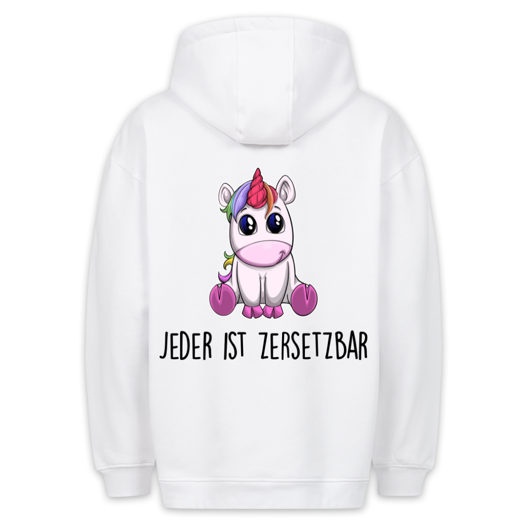 Zersetzbar - Hoodie Unisex Rückendruck