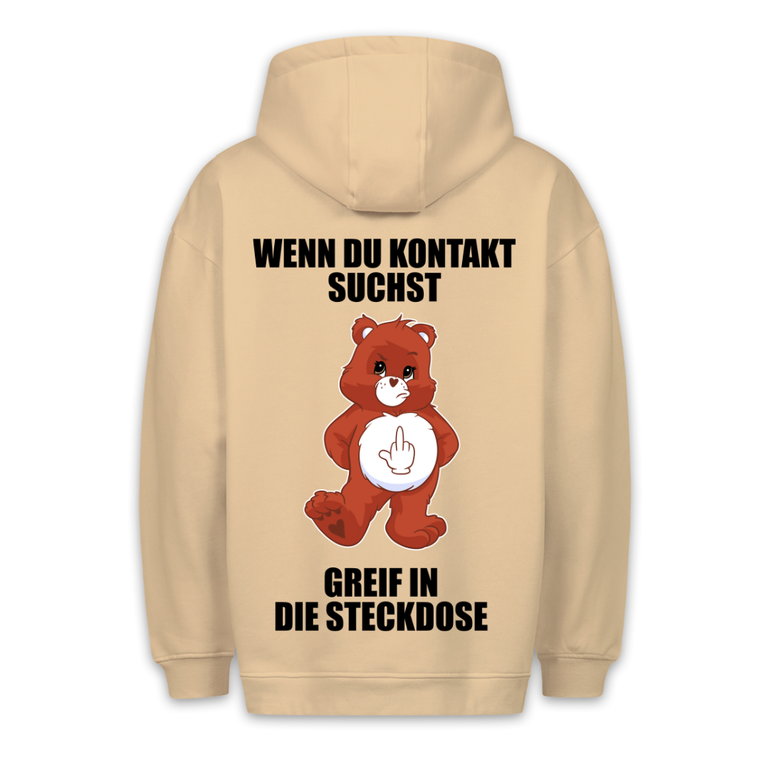 Kontakt Bär - Hoodie Unisex Rückendruck