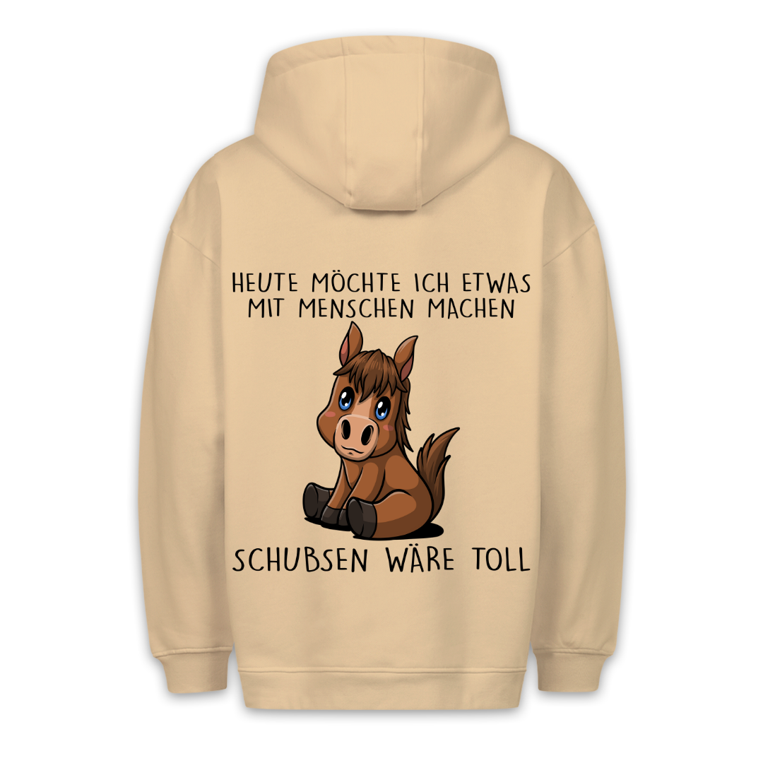 Schubsen Pony - Hoodie Unisex Rückendruck
