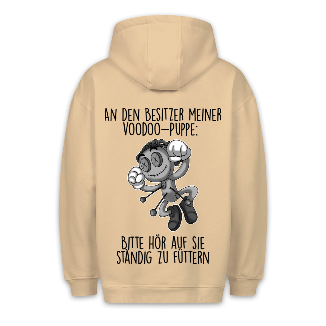 Füttern Puppe - Hoodie Unisex Rückendruck