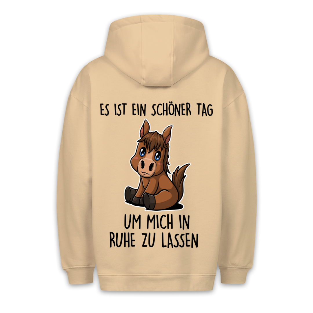 In Ruhe Lassen Pony - Hoodie Unisex Rückendruck